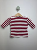 Langarmshirt Vögel & Streifen• 62 • sense organics