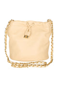 Lauren Ralph Lauren Nappa Leder Medium Emmy Bucket Handtasche - Pergament Resort Beige