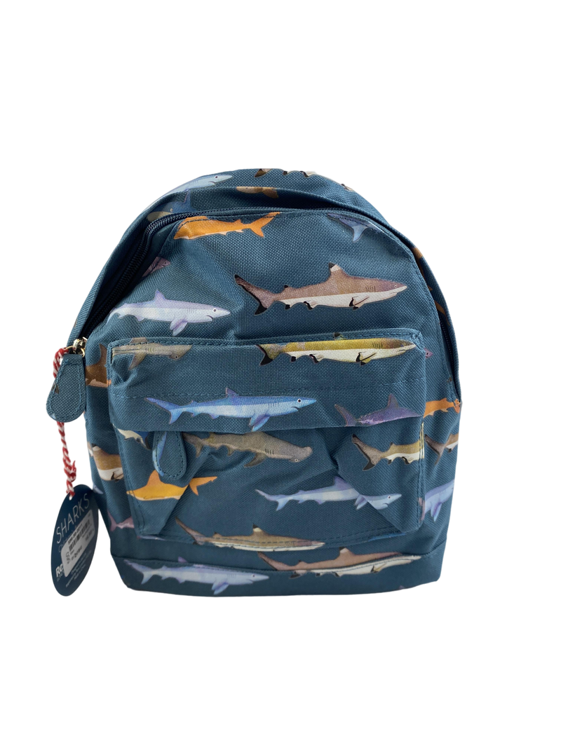 Rex London Kindergarten Backpack with Shark Pattern One Size