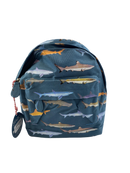 Rex London Kindergarten Backpack with Shark Pattern One Size
