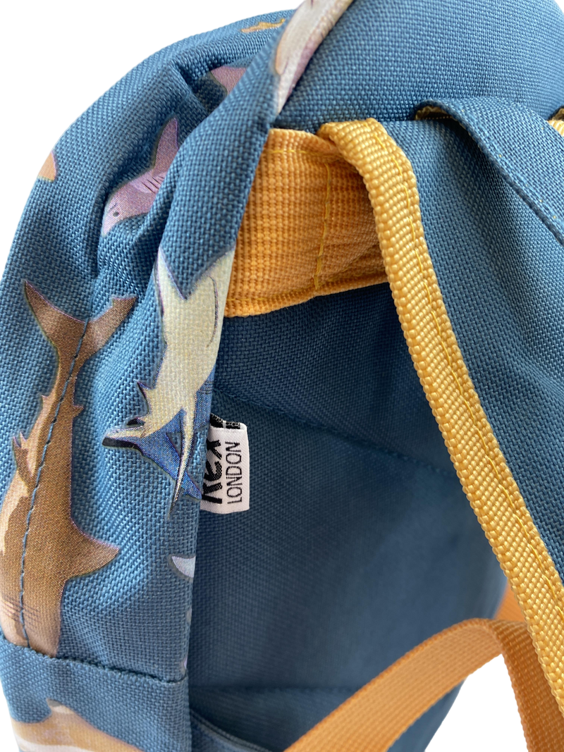 Rex London Kindergarten Backpack with Shark Pattern One Size
