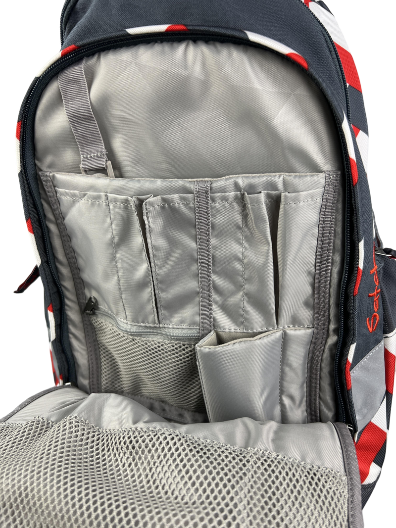 Satch Sleek Schulrucksack karo