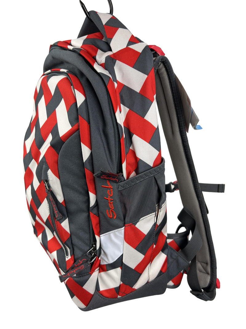 Satch Sleek Schulrucksack karo