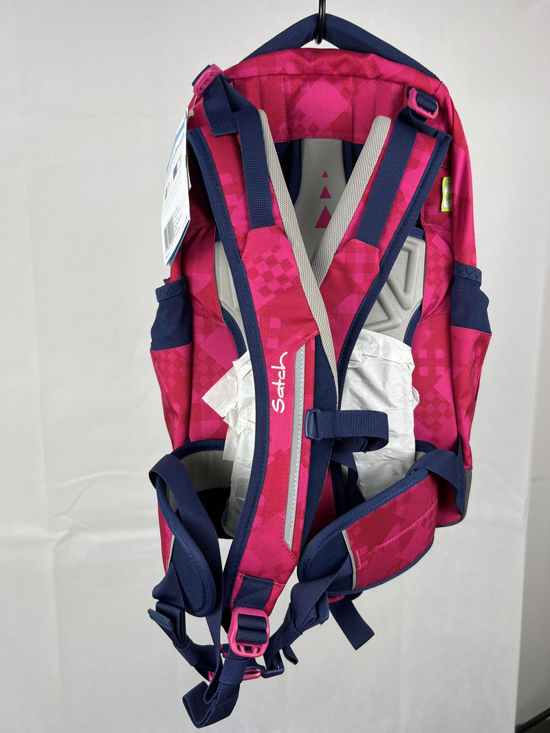 Satch Sleek Schulrucksack pink