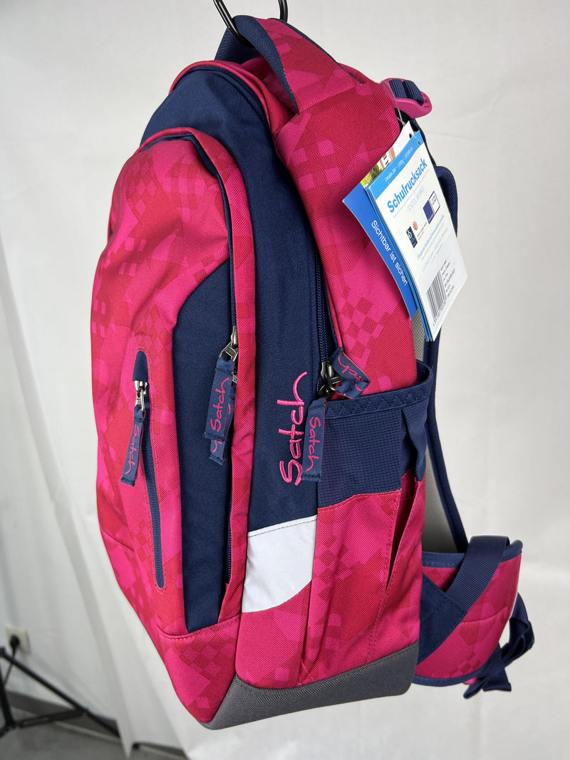 Satch Sleek Schulrucksack pink