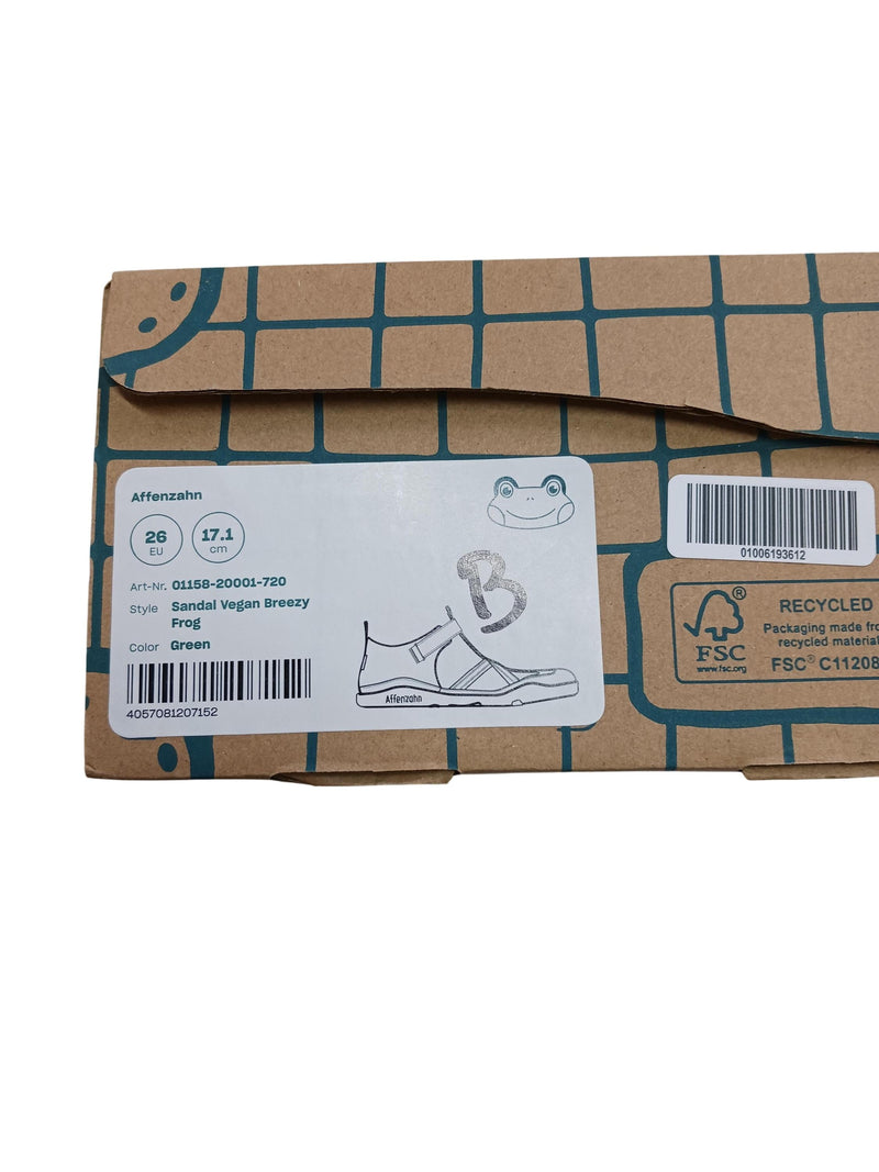 Affenzahn Sandal Vegan Breezy Frog 26
