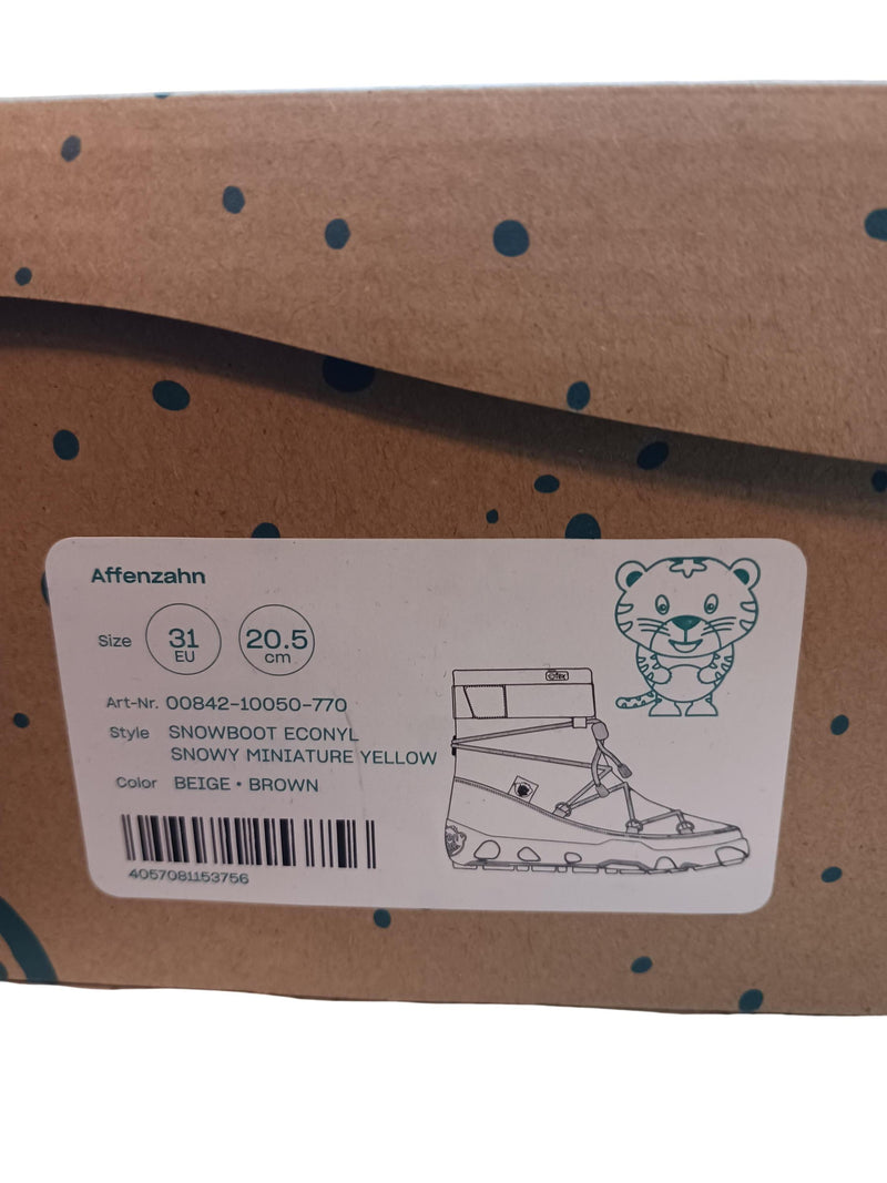 Affenzahn SNOWBOOT ECONYL SNOWY MINIATURE YELLOW 31