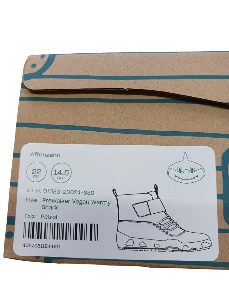 Affenzahn Prewalker Vegan Warmy Shark 22