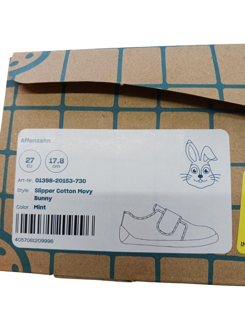Affenzahn Slipper Cotton Movy Bunny 27 Schuhgröße