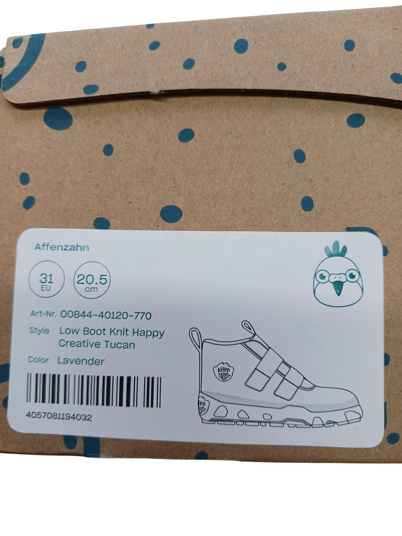 Affenzahn Low Boot Knit Happy Creative Toucan 31