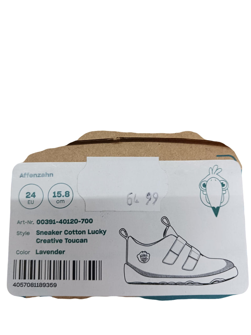 Affenzahn Sneaker Cotton Lucky Creative Toucan 22, 23, 24, 25, 26, 27, 28, 29, 30, 32