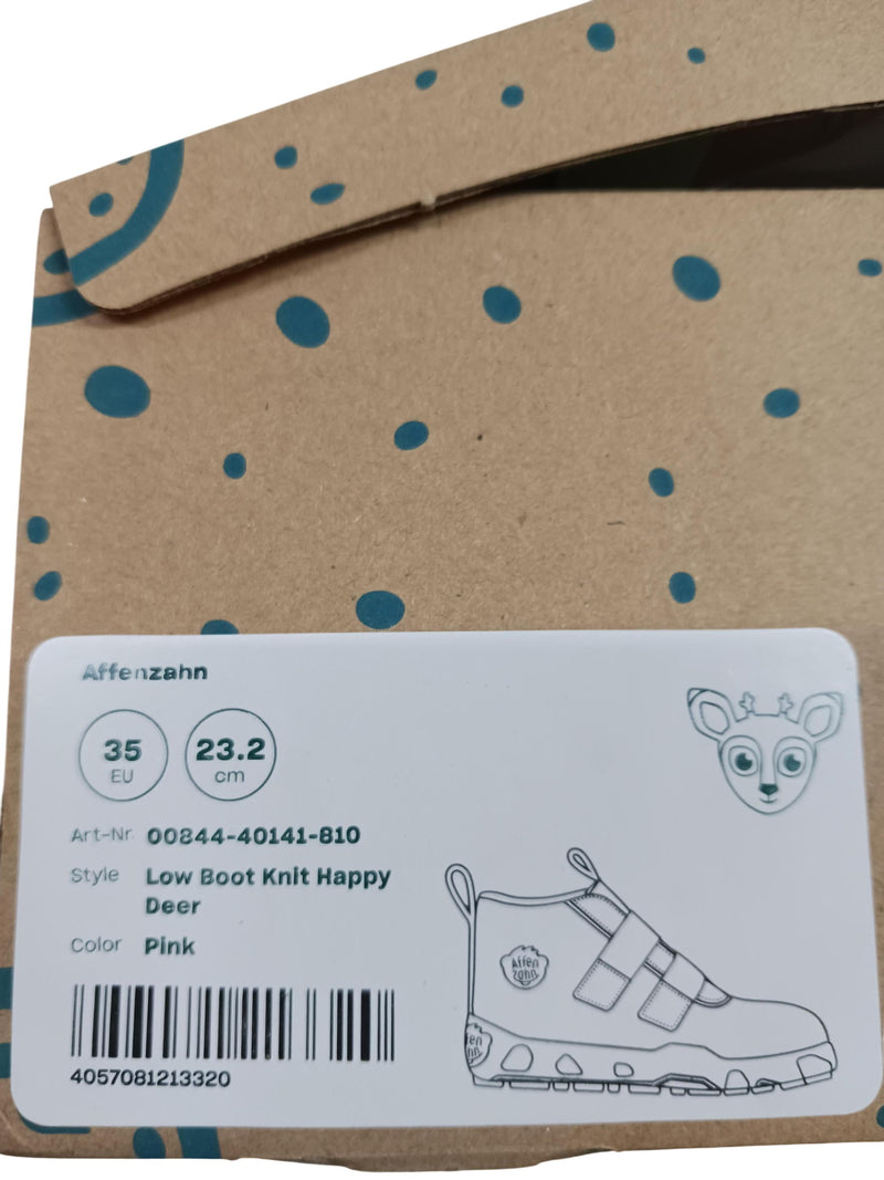 Affenzahn Low Boot Knit Happy Deer 29