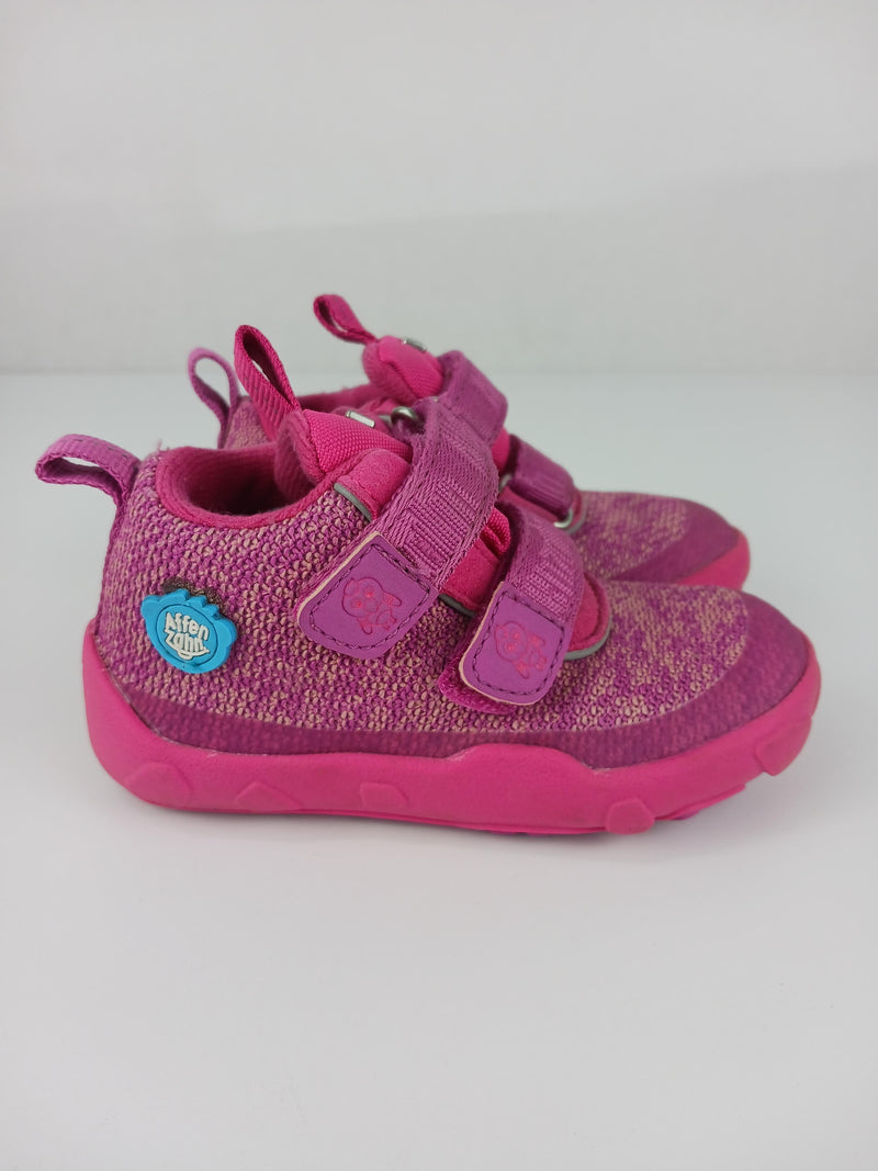 Klettschuhe Halbschuhe Schuhe Lowboot knit happy flamingo Front Image Second Hand