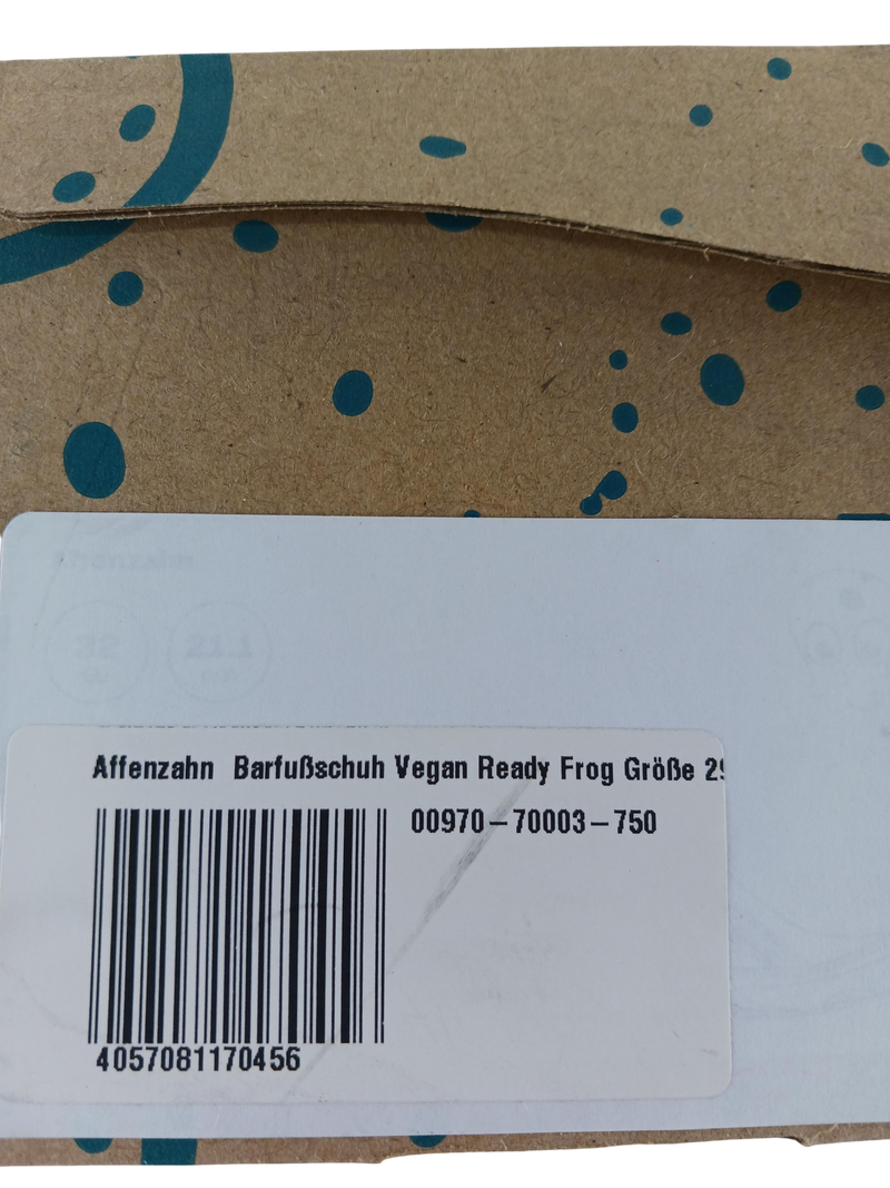 Affenzahn Barfußschuh vegan ready frog 29 Schuhgröße