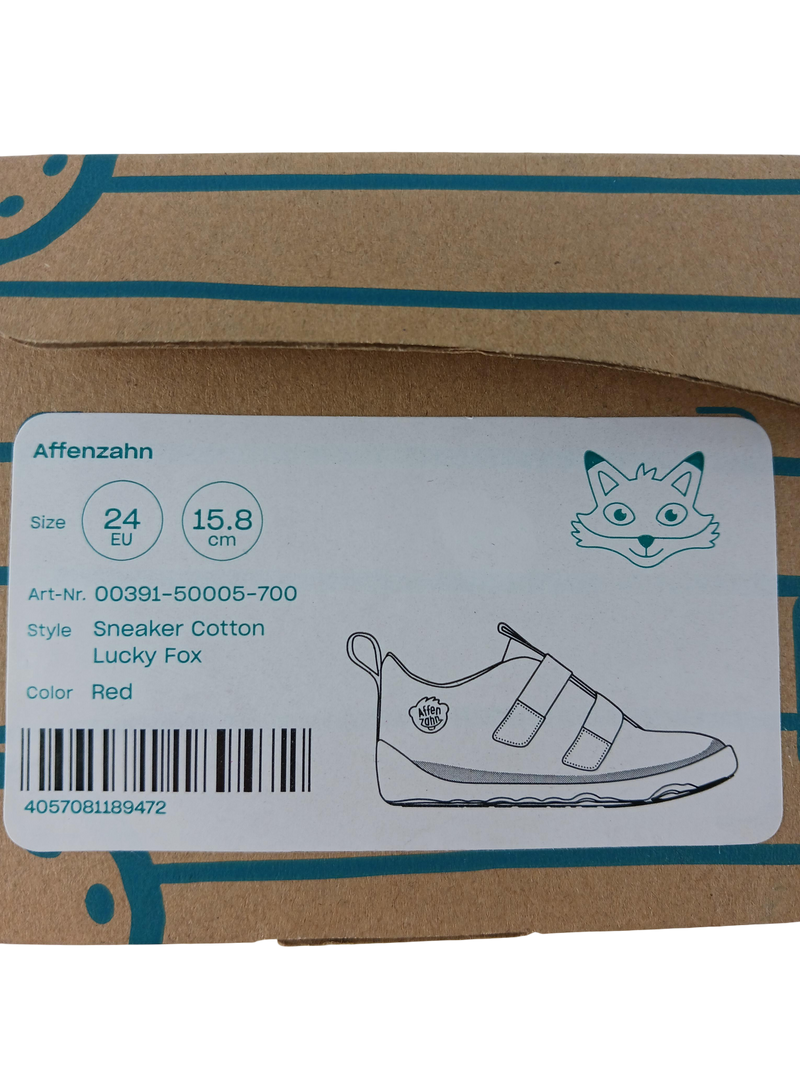 Affenzahn Sneaker cotton lucky fox 24 Schuhgröße