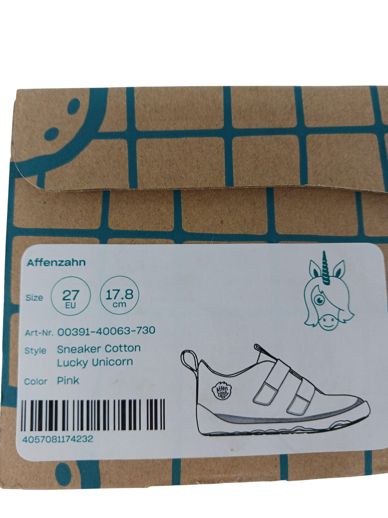 Affenzahn Sneaker cotton lucky unicorn 27 Schuhgröße