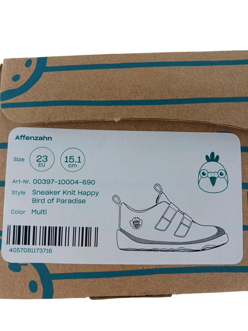 Affenzahn Sneaker knit happy bird 23 Schuhgröße