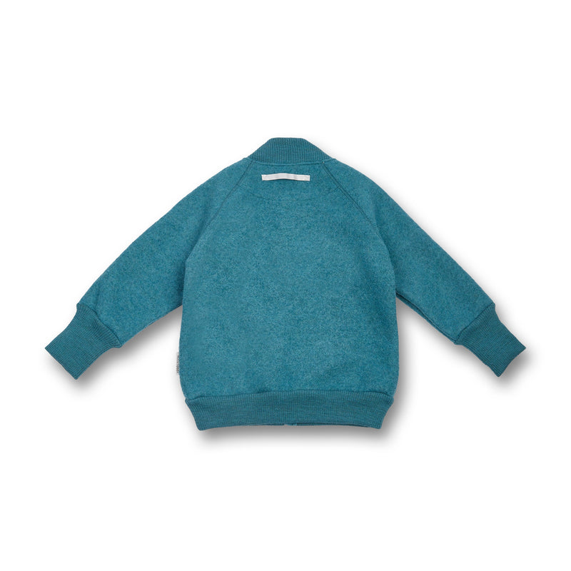 Kids boiled wool bomber jacket