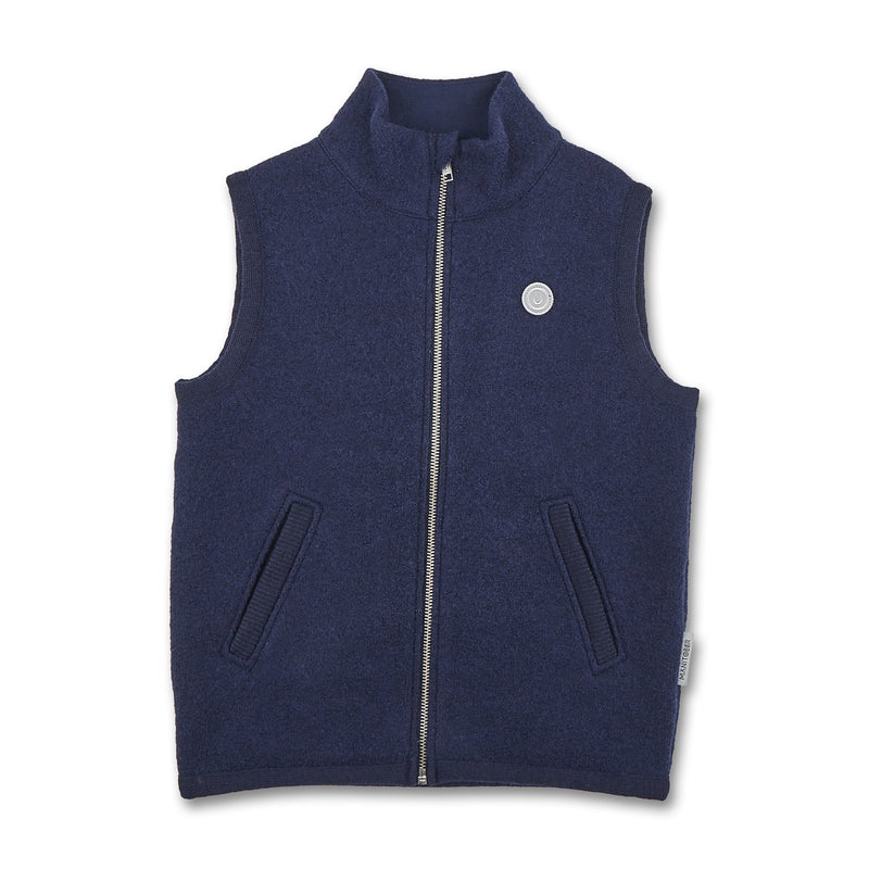 Kids boiled wool vest