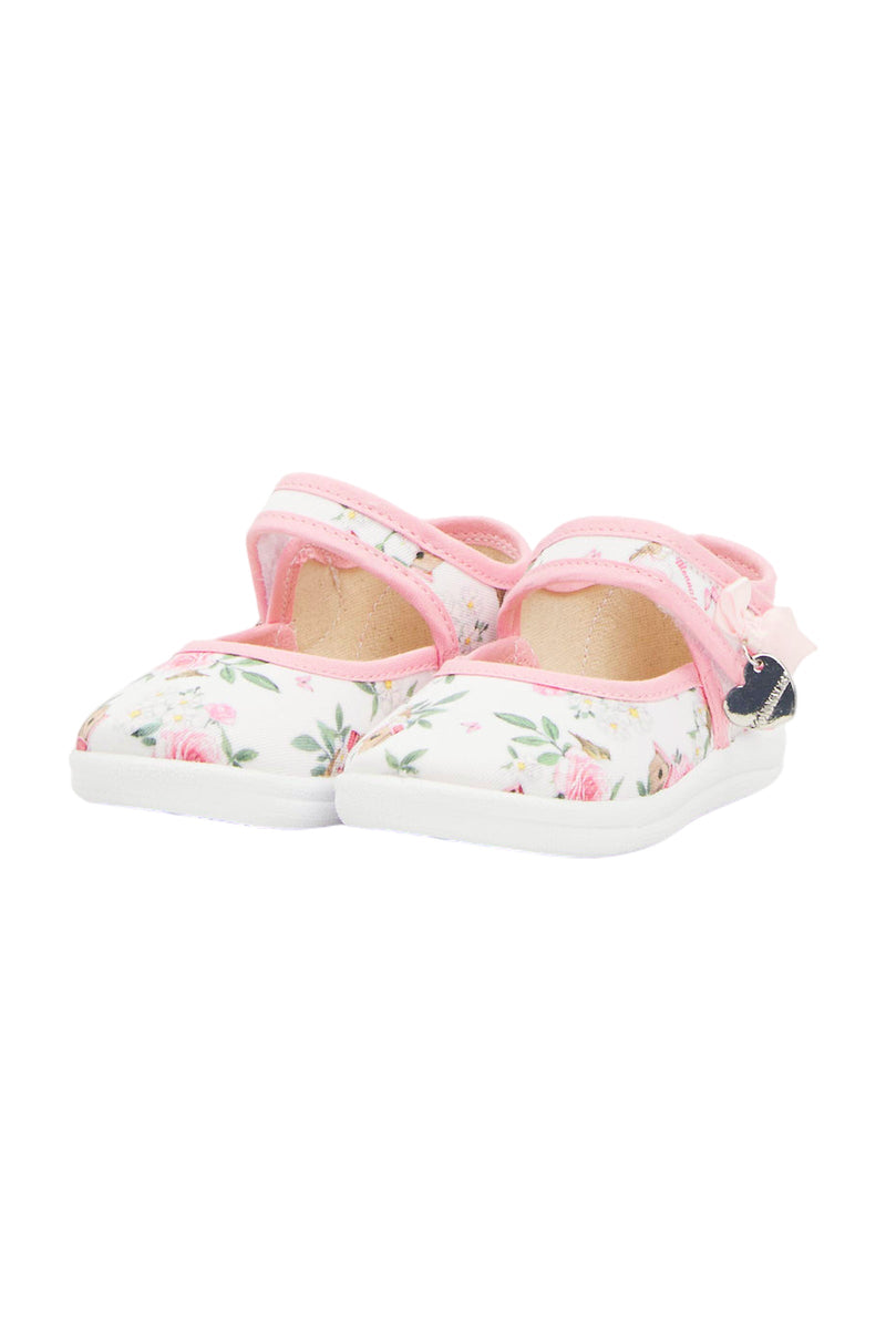 Monnalisa Baby Schuhe Kinder Ballerinas Gabardine