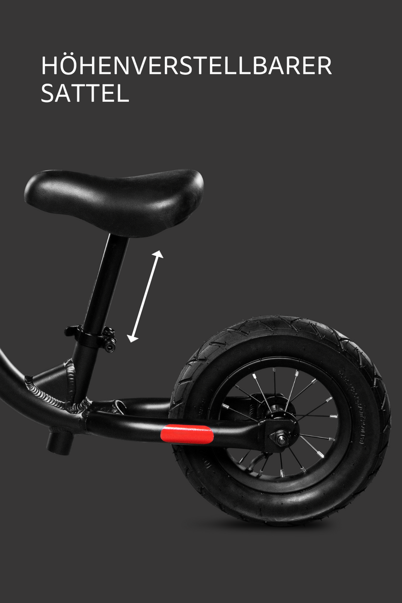 micro balance bike black
