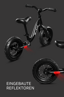 micro balance bike black