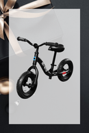 micro balance bike black
