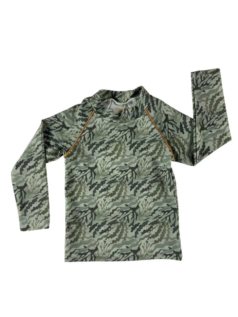 Sea Weed Camo Printed UV Top Mini a Ture 134 | 9yrs, 140 | 10yrs