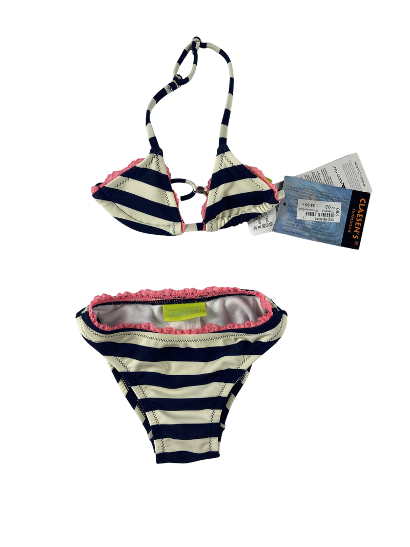 Bikini Gestreift mit pinker Spitze Claesens 92 | 2yrs