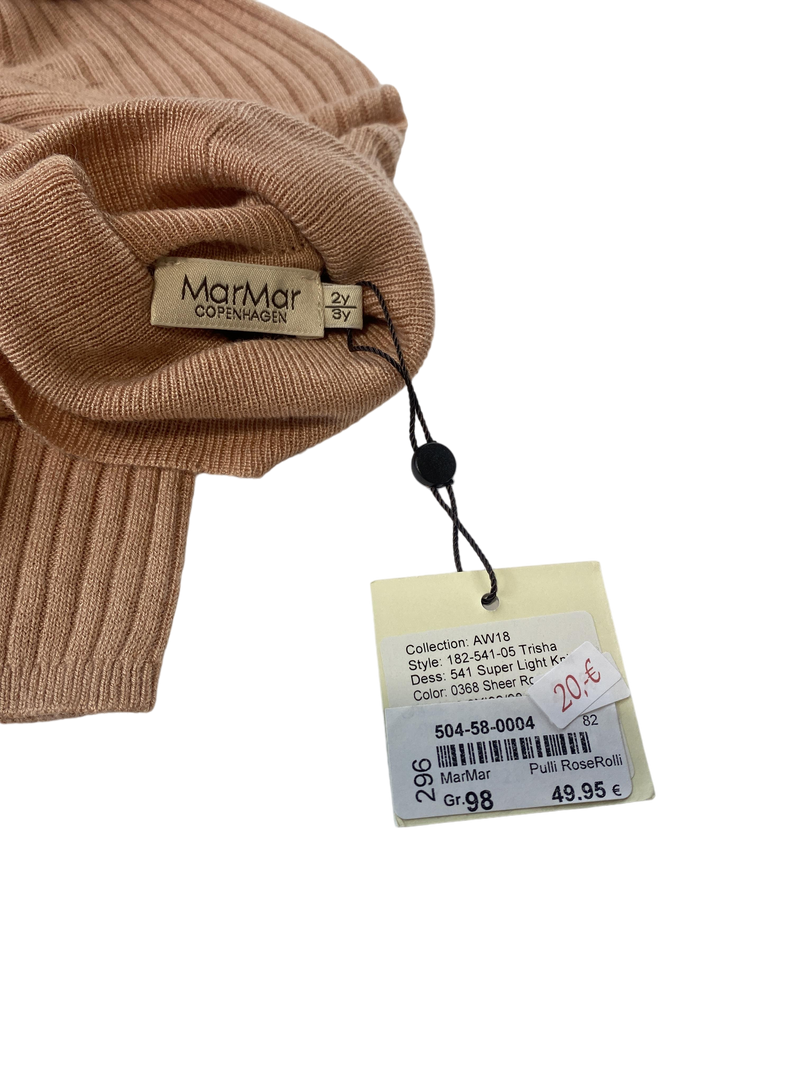 MarMar Copenhagen Pullover Rose Rollkragen 98 | 3yrs