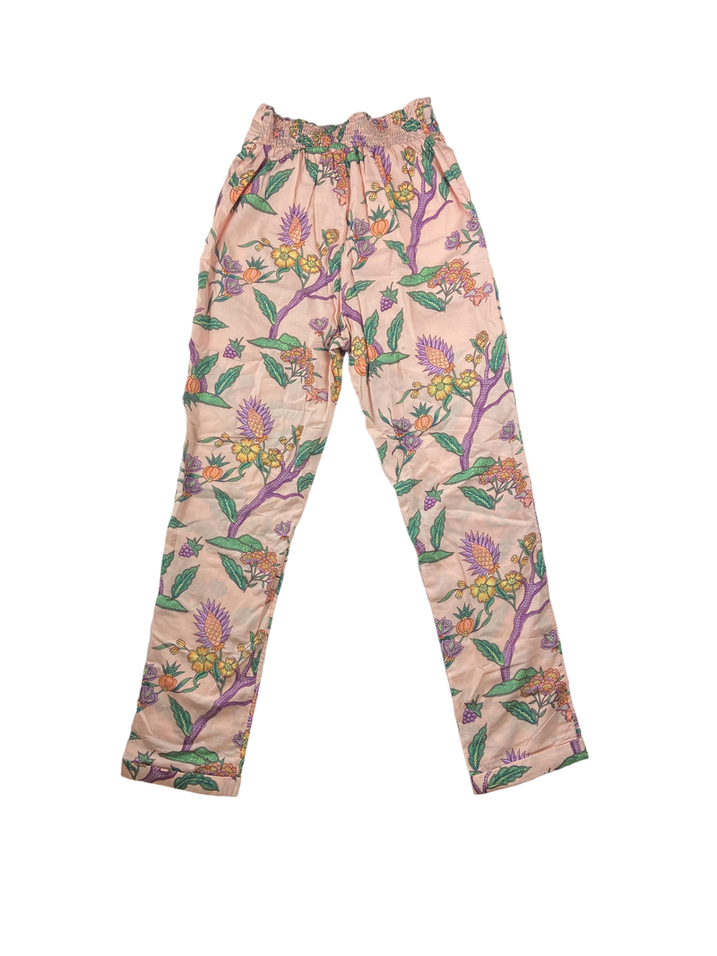 Stoffhosen Hosen & Jeans Kleidung Stoff Hose mit Blumen Muster Rear Image Last Season