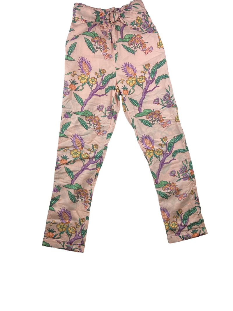 Stoffhosen Hosen & Jeans Kleidung Stoff Hose mit Blumen Muster Front Image Last Season