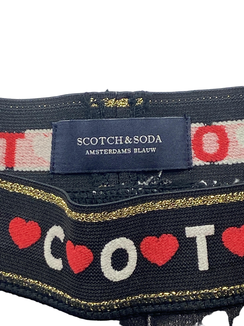 SCOTCH & SODA Jegging Le Flex / Super Skinny mit Glitzer Bund 164 | 14yrs