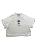 Sweatshirts & Hoodies Kleidung Sweatshirt Kurzarm bestickt Blume Front Image Last Season
