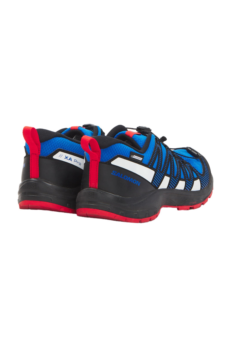 Salomon XA Pro V8 Kinder Wanderschuhe - Lapis Blue/Black/Fiery Red