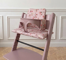 Wasserdichtes Kissen-Set – abwischbar, kompatibel mit dem Stokke Tripp Trapp – Pink Floral