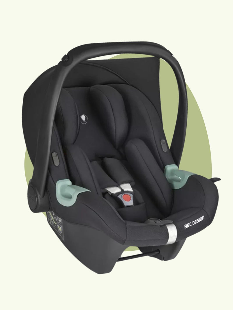 Babyschale Tulip i-Size - Black inkl. ABC-Design Isofix