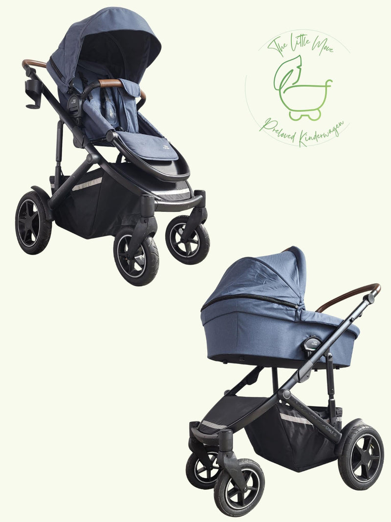 Britax Römer - Duo Smile III Grey - Combi stroller (sports seat and carrycot) - Blue in good condition