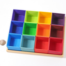 GRIMM'S 12er Sortierhilfe im Set mit Holzpinzette und Holzperlen