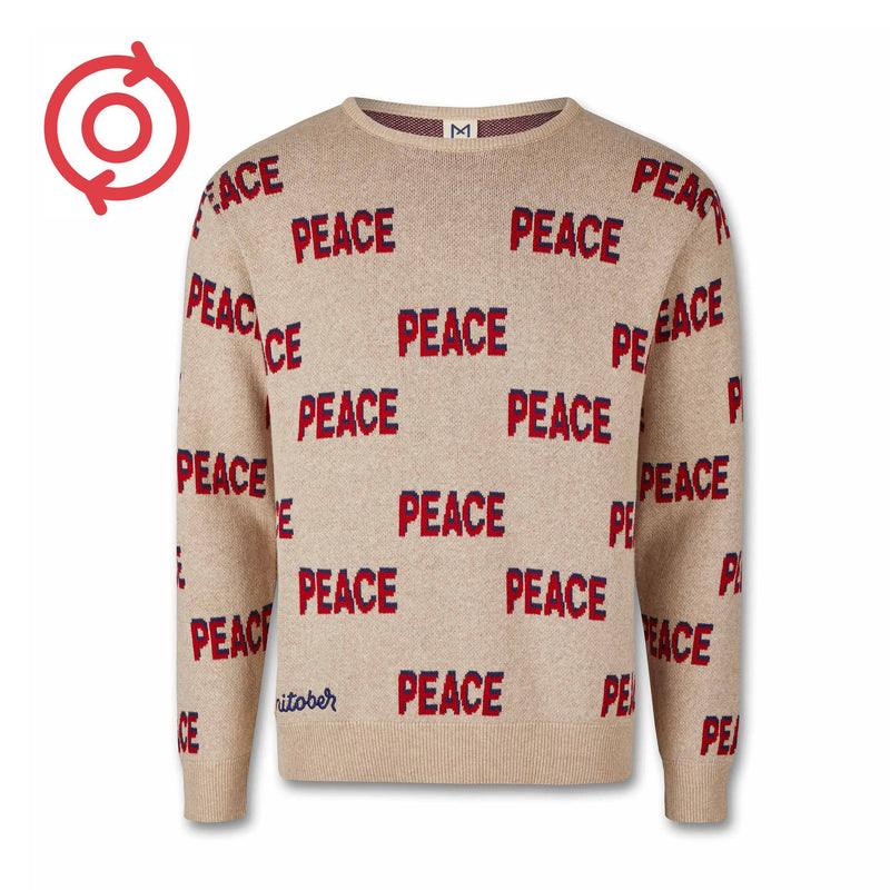 *Refurbished* Grown-ups unisex peace knit sweatshirt