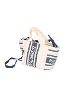 Dsquared2 Canvas Handtasche Weiß