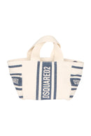 Dsquared2 Canvas Handtasche Weiß