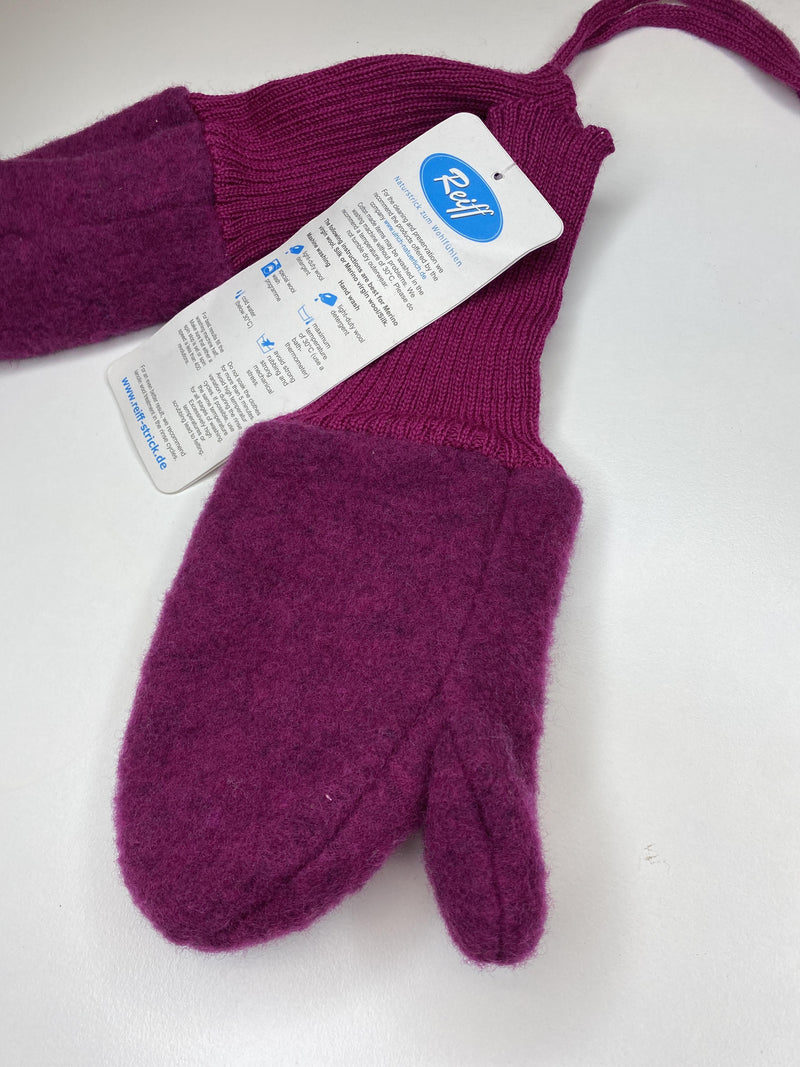handschuhe mit band Jetzt Second Hand Reiff Woll Fäustlinge mit Band 104
