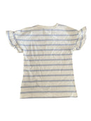 T-Shirts T-Shirts & Tops Kleidung T-Shirt Stripes mit Rüschenärmel Creamie Label Image Last Season