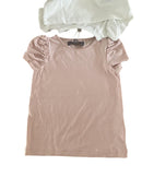 T-Shirts T-Shirts & Tops Kleidung T-Shirt Doppelpack mit Puffärmel Creamie Label Image Last Season