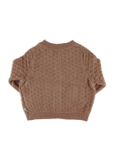 Kleidung Strickjacke Wheat Rear Image Last Season