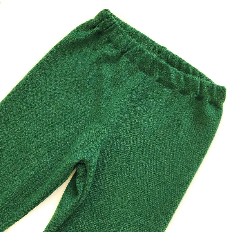 kronjuwel Wollhose / Leggings Größe 104/110 grün Upcycling