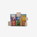 Holzbrett mit Schlössern und Riegeln