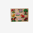 Holzpuzzle mit Tieren 9 - teilig