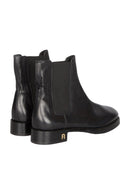 Furla Klassische Leder Stiefeletten Heritage Gr. 40 Schwarz